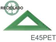 E45PET - Esquadro de 45º em PET reciclado.